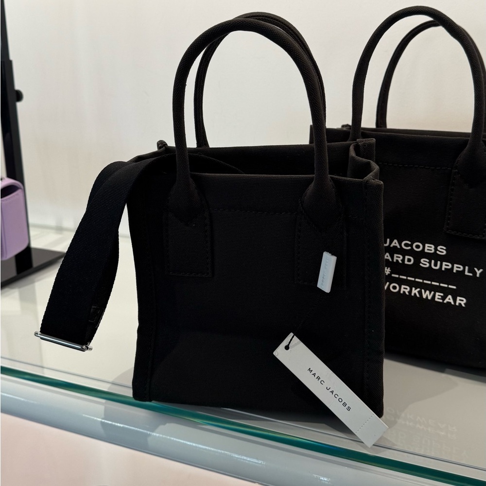 (new+tag) The Marc Jacobs canvas supply crossbody bag black - Picture 15 of 17